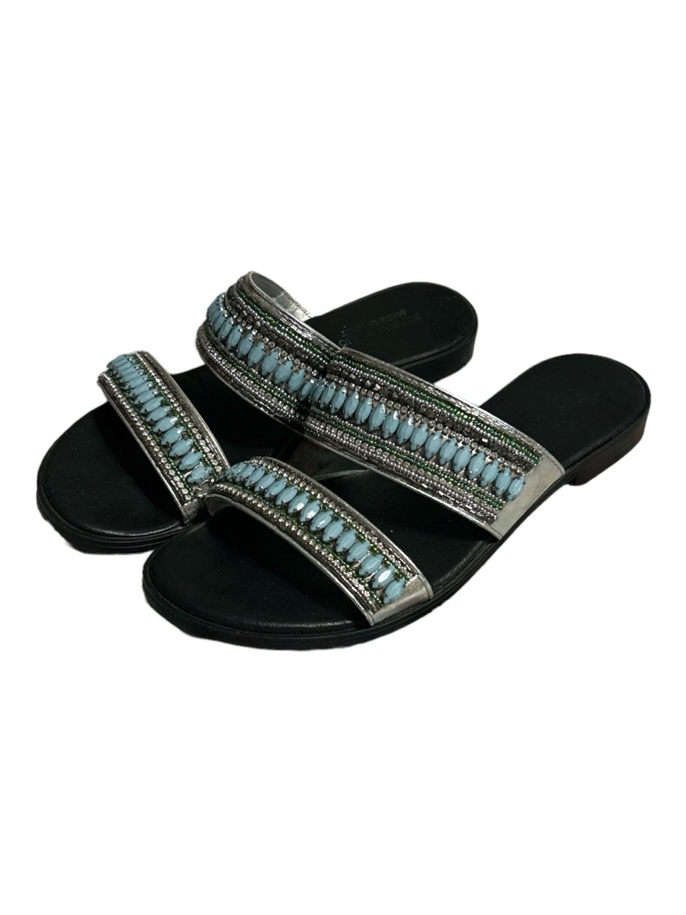 Andrea e Michele Beaded Sandals Women’s Size 7 Made In Italy